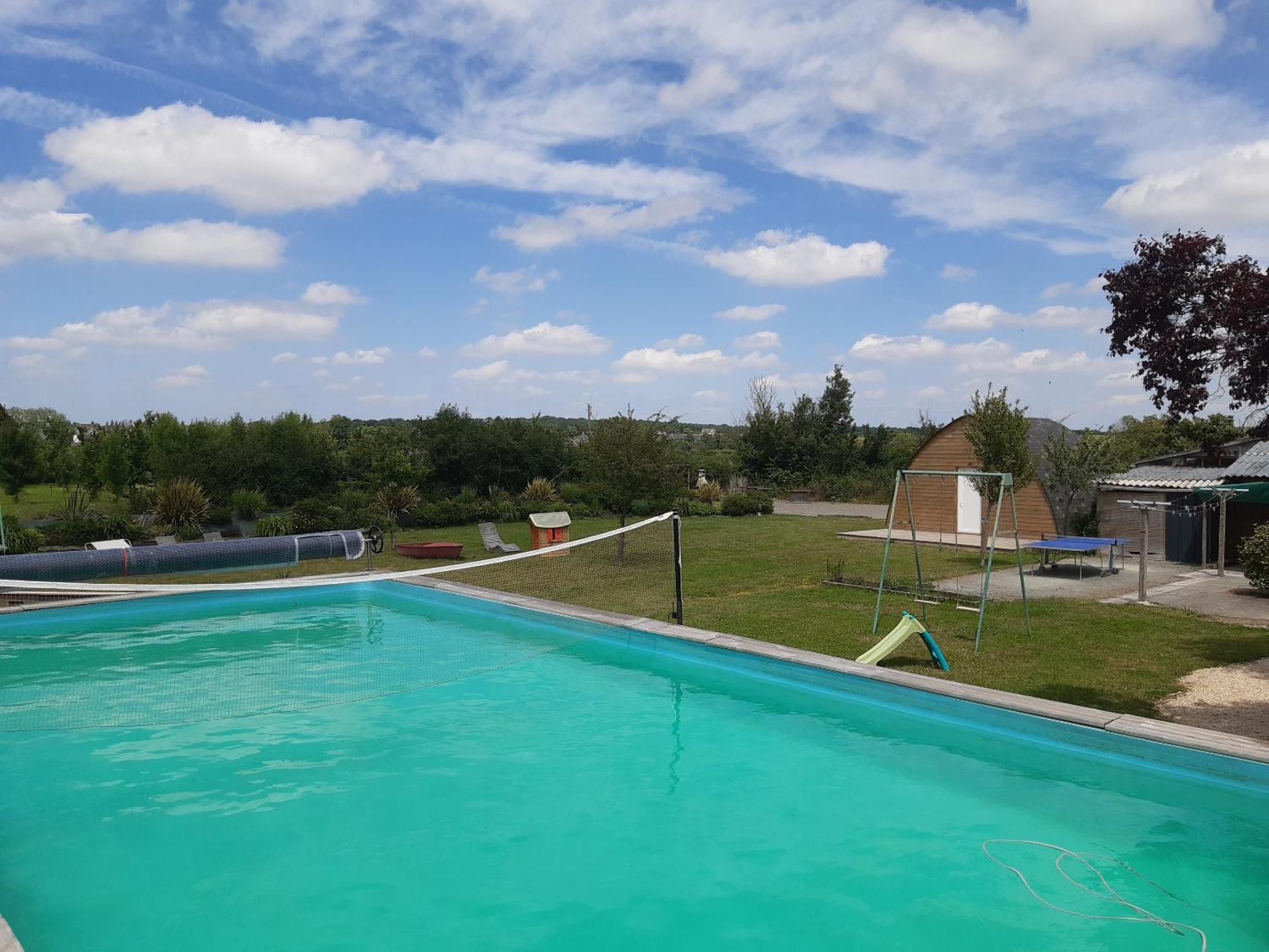 Maison A La Campagne - Piscine Beaulieu-sur-Layon المظهر الخارجي الصورة